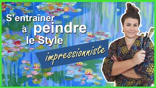 TUTO PEINTURE Acrylique  Peinture impressionniste [upl. by Nueoht]