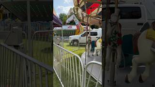 Seton Fest all 3 rides setup fairrides carousel ride graviton sizzler countyfair countyfairs [upl. by Blaise668]