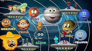 The Planet Song  Space Explained Planets Complet Compilation Live [upl. by Woodberry712]