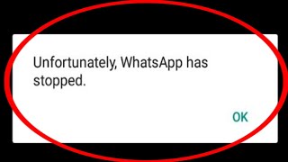 Unfortunately Whatsapp has Stopped Problem Solved  Unfortunately WhatsApp has Stopped Problem fixed [upl. by Larimor]