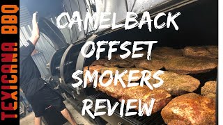 BBQ Smoker Review 1K Camelback Offset smoker [upl. by Einnij911]