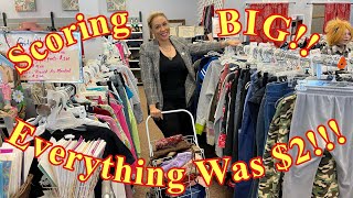 EVERYTHING WAS 2  Scoring Big at Captains Treasures  Come Thrift With Me  In Store Try On [upl. by Sotos]