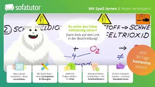 Aufstellen einer Reaktionsgleichung einfach erklärt – Chemie 7 amp 8 Klasse [upl. by Ketty]