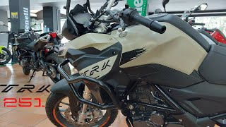 Benelli TRK 251 acceleration  top speed [upl. by Illak]