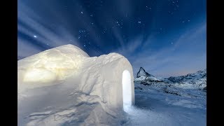 IgluDorf Zermatt is the best igloo hotel in Switzerland [upl. by Nemajneb758]