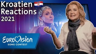 Albina  quotTickTockquot  Kroatien  Reactions  Eurovision Song Contest  NDR [upl. by Ahsoek826]