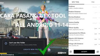 HOW TO FIX GFX TOOL  Cara Pasang Gfx Tool di Android Versi 11  14 Cara Save File Gfx Tool [upl. by Nrevel]