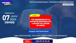 LES DIMENSIONS DE LA MATURITÉ SPIRITUELLE ET LAPOGÉE DE LEGLISE DE CHRISTGROUPE JESUSREVIENT [upl. by Reld]