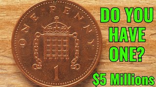 UK ONE PENNY MOST VALUABLE ONE PENNY WORTH UP  5 MILLION TO LOOK FOR COINS WORTH MONEY [upl. by Niowtna]