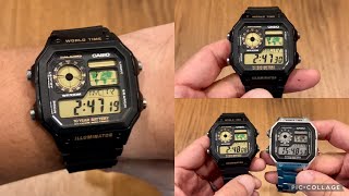 Casio Royale AE1200WH1BVDF Unboxing [upl. by Novyert]