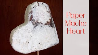 Paper Mache Heart BE Mine Valentine [upl. by Isidora]