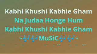 Karaoke Kabhi Khushi Kabhie Gham [upl. by Ty]