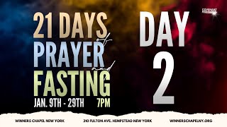 DAY 2  21 DAYS OF PRAYER amp FASTING  01102023  WINNERS CHAPEL NEW YORK [upl. by Norling]