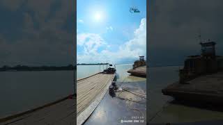 নদীর পারে ফেরি পারা হওয়ার সময়  river riverside water foryou shortvideo shorts entertainment [upl. by Ailahk]