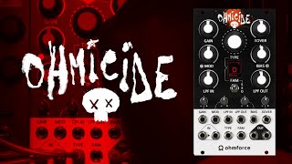 Introducing Ohmicide — Stereo Distortion Eurorack Module from Ohm Force [upl. by Machos934]