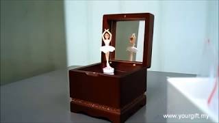 Dancing Ballerina Wooden Music Box CS0342 [upl. by Philemon306]