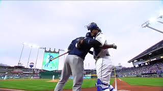 Royals fans welcome back Lorenzo Cain [upl. by Asiil]