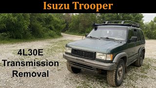 1995 Isuzu Trooper Transmission Removal [upl. by Fernandes121]