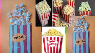 tissue paper popcorn craft ideadiy paper craftYumnas art galleryviral [upl. by Alberic]