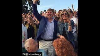 Koning WillemAlexander en koningin Máxima naar concert Sting op Paleis Soestdijk [upl. by Einial458]