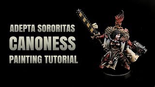 Adepta Sororitas Canoness Painting Tutorial [upl. by Eitsyrhc]