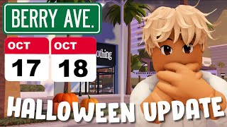 BERRY AVENUES HALLOWEEN UPDATE IS ALMOST HERE 🎃 release date revealed [upl. by Cho704]