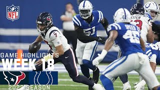 Houston Texans vs Indianapolis Colts  2023 Week 18 Game Highlights [upl. by Mou]