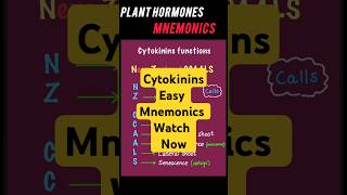 Cytokinins mnemonicsclass 11 biologyneet2025 neettricks neetbiologyneetpreparation [upl. by Japha543]