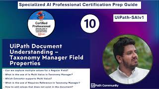 Specialized AI Professional Certification Prep E10 Taxonomy Manager Field Configs LahiruFernando [upl. by Delaine998]