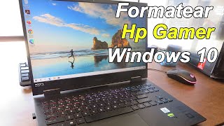 Formatear laptop GAMER OMEN Hp con windows 10 🔥🔥 [upl. by Fasto265]