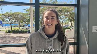 Emma Hixenbaugh previews FGCU Swimming and Diving senior weekend [upl. by Byron]