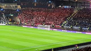 National anthems Scotland Vs Denmark Hampden Mon 15 November 2021 [upl. by Brady245]