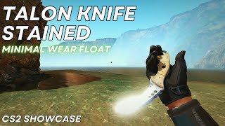 Talon Knife Stained Minimal Wear  CS2 Skin Showcase 784 [upl. by Llenoil232]