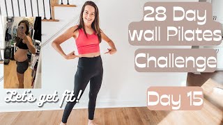 28 day wall Pilates Challenge  workout  day 15 [upl. by Ettenal]