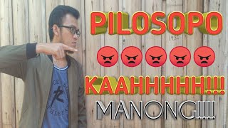 PILOSOPO SI MANONG😂 Episode 5  Laughtrip to😂 ArnoldAlarde TV BisayaVlogger [upl. by Nnyrb]