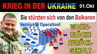 01OKTOBER VIDEO  Besiegte russische Soldaten SPRINGEN AUF DER FLUCHT VOM BALKON  UkraineKrieg [upl. by Doherty391]