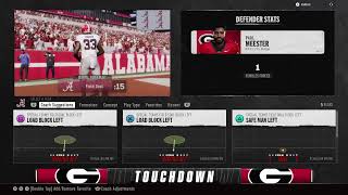 Alabama vs Georgia  Benchwarmers Gridiron [upl. by Sible]