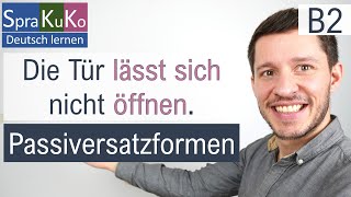 Passiversatzformen B2 Alternativen zum Passiv mit quotsich lassenquot  Infinitiv Adjektive auf bar abel [upl. by Dnaletak]