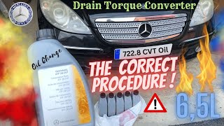 Mercedes A class w169 Automatic Transmission 7228 CVT Correct procedure for oil Change w245 B class [upl. by Apoor]