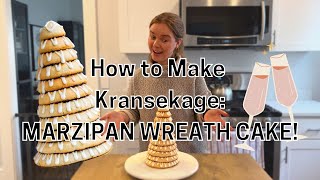 How to Make a Danish Kransekage Marzipan Wreath Cake [upl. by Llertram]