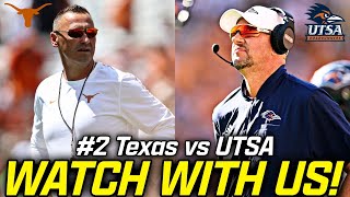 Watch With Us  Texas Longhorns vs UTSA Roadrunners  Qunn Ewers  SEC Football [upl. by Lehcor269]