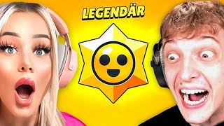 FREUNDIN spielt zum 1 Mal BRAWL STARS [upl. by Aidiruy]