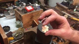 Jewelry Basics Forge Copper Flower Part 2 [upl. by Persson]