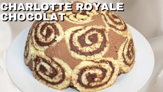 Recette de la charlotte royale au chocolat [upl. by Merwyn]