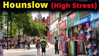 London Summer Walk hounslow high street 4K HDR Virtual Walking Tour  Viraj London Vlogs 2024 [upl. by Aztilem]