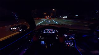 AUDI RS6 C8  NIGHT DRIVE POV by AutoTopNL [upl. by Haidadej]