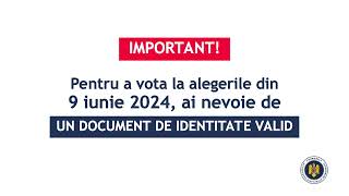 Informații privind exercitarea dreptului la vot la alegerile din 9 iunie 2024 [upl. by Bay]