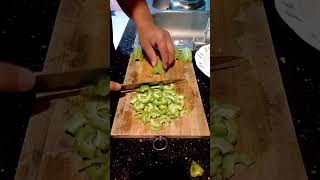 Cutting skills of bitter gourd asmrsounds satisfying highlights shorts short youtubeshorts [upl. by Adnilrev]