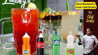 Easy Mocktail Recipe  Mocktail From Cold Drinks  Chef Lucky [upl. by Manara]