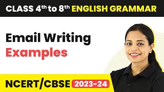 Email Writing Examples  Types of Email Format of Email Writing  Class 4  8 English Grammar [upl. by Adidnere]